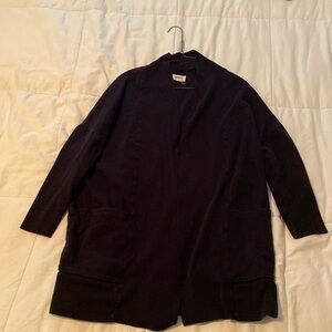 WearPact Organic Airplane Cardigan in Black